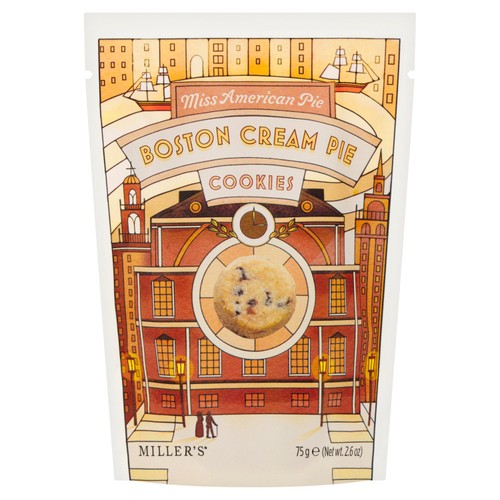 Miss American Pie Boston Cream Pie Cookies, 75g Miss American Pie Boston Cream Pie Cookies, 75g