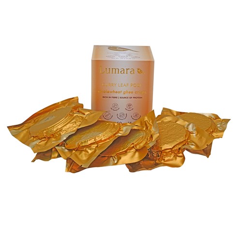 Lumara Wholewheat Ghee Crisps Curry Leaf Podi