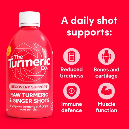 The Turmeric Co. Raw Turmeric & Ginger dosing bottle