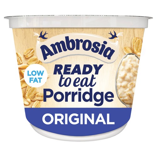 Ambrosia Ready to Eat Porridge Oat Cereal Pot Original