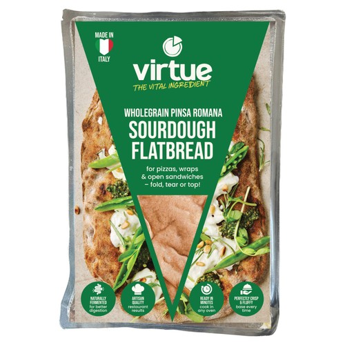Virtue Pinsa Romana Sourdough Wholegrain Flatbread