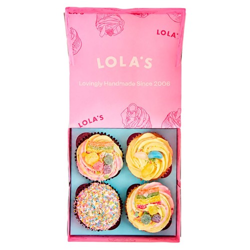 Lola's Cupcakes Rainbow Box (serves 4)