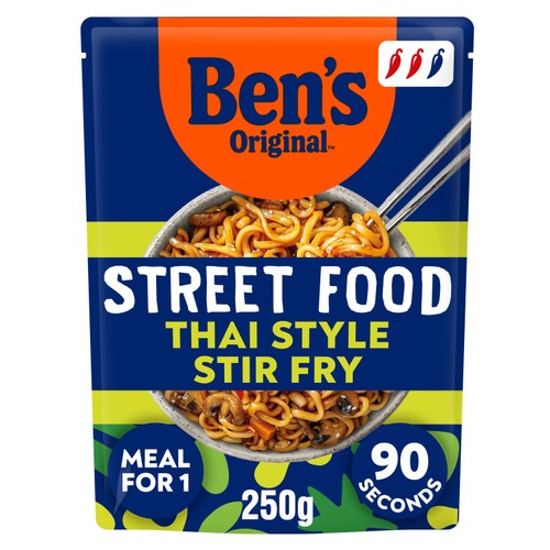 Ben's Original Street Food Microwave Noodles Thai Stir Fry Style