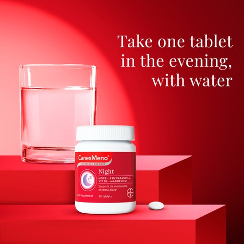 CanesMeno Menopause Support Night Food Supplement Tablets