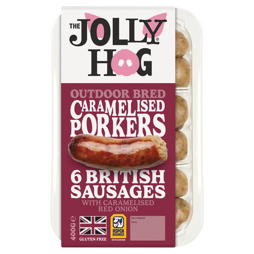 The Jolly Hog Pork & Caramelised Onion Sausages