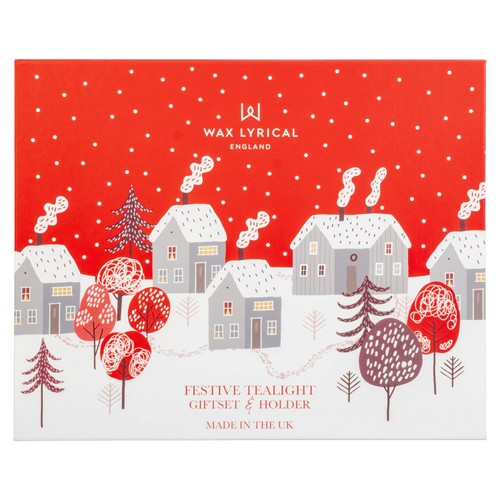Festive Tealight Giftset & Holder