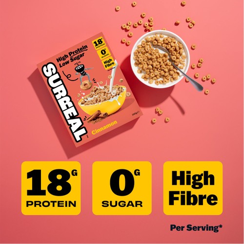 Surreal High Protein Low Sugar Cinnamon Cereal