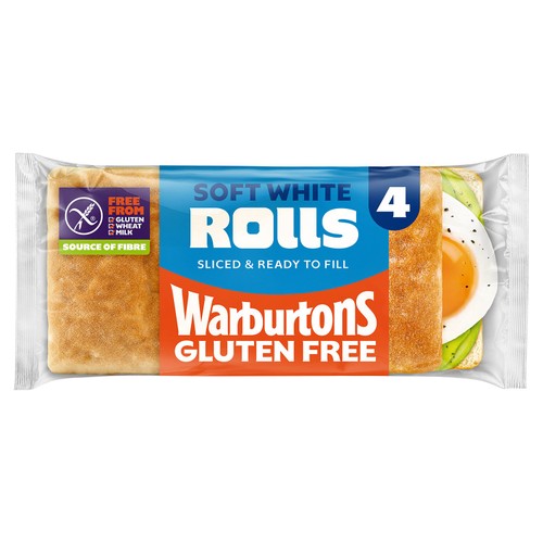 Warburtons Gluten Free White Square Rolls