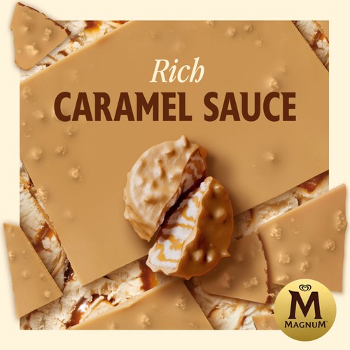 Magnum Bonbon Gold Caramel Billionaire Ice Cream Frozen Snack