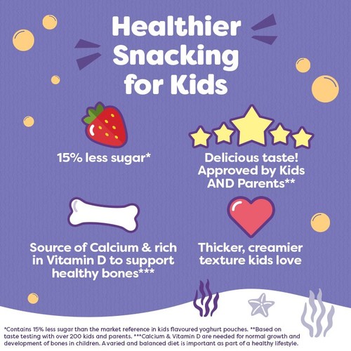 Petits Filous Kids Greek Style Vanilla Yoghurt Pouch