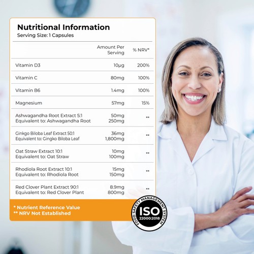 Health & Her Perimenopause Mind+ Multi-nutrient Supplement Capsules