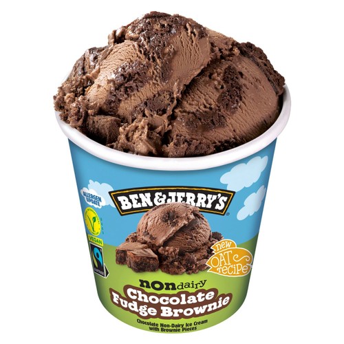 Ben & Jerry's Non Dairy Chocolate Fudge Brownie Vegan Ice Cream Tub