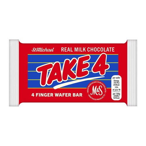 M&S Take 4 Wafer Bar
