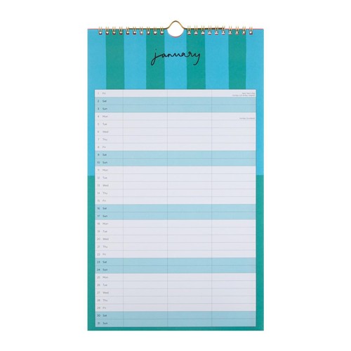 M&S Stripe Medium Calendar
