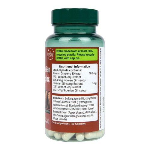 Holland & Barrett Korean & Siberian Ginseng Complex Vegan Capsules
