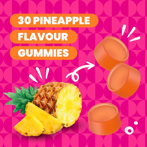 Haliborange Adult's Beauty Collagen Pineapple Gummies 