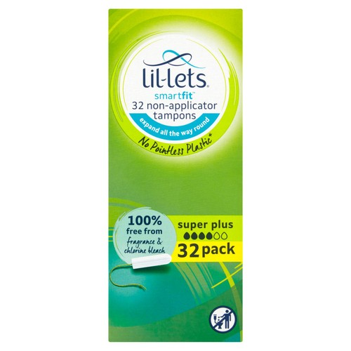 Lil-Lets Non-Applicator Tampons Super Plus