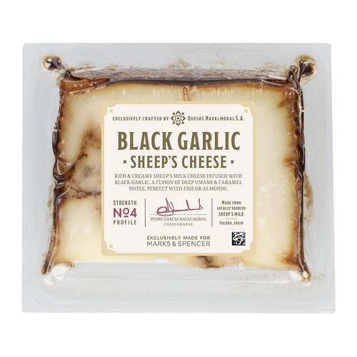 M&S Black Garlic Sheep's Cheese