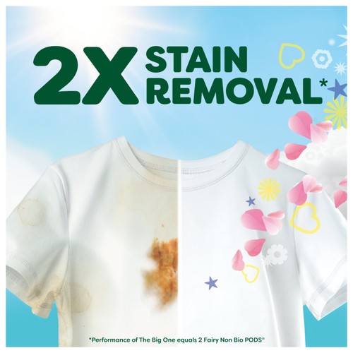 Fairy Non Bio The Big One Cherry Blossom & Nordic Cotton Washing Pods