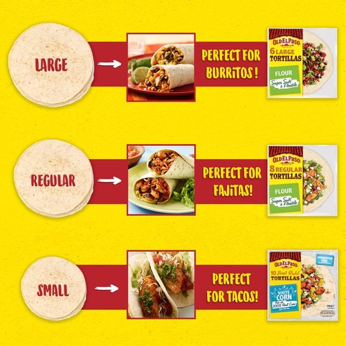 Old El Paso Wholewheat Flour Tortilla Wraps