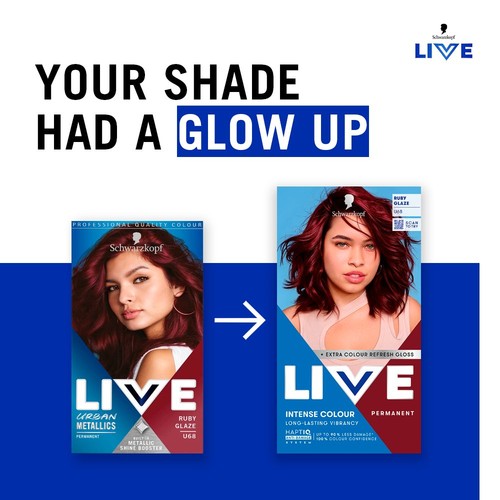 LIVE Intense Colour U68 Ruby Glaze
