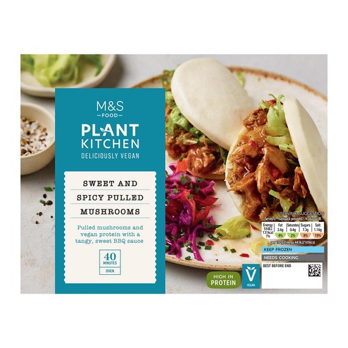 M&S Plant Kitchen Sweet & Spicy Pulled Mushrooms Frozen