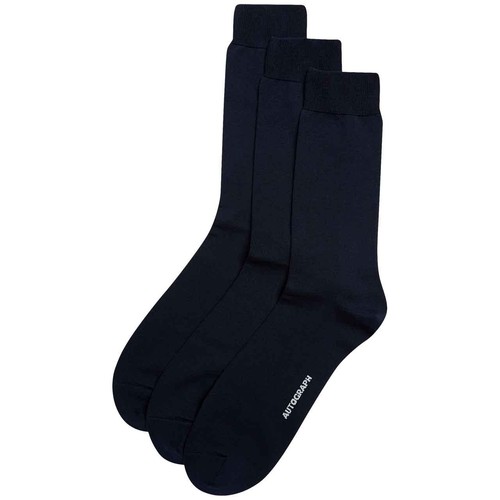 M&S Mens Egyptian Cotton Rich Socks, 6-8, Dark Navy
