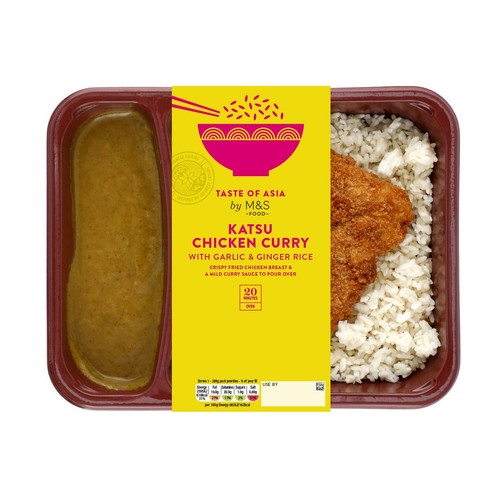 M&S Crispy Katsu Chicken Curry with Rice - Taste of Asia