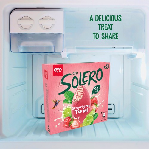 Solero Strawberry Twist Ice Cream Sticks