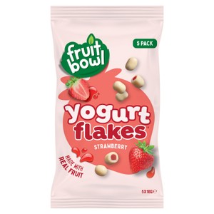 Fruit Bowl Strawberry Yogurt Flakes