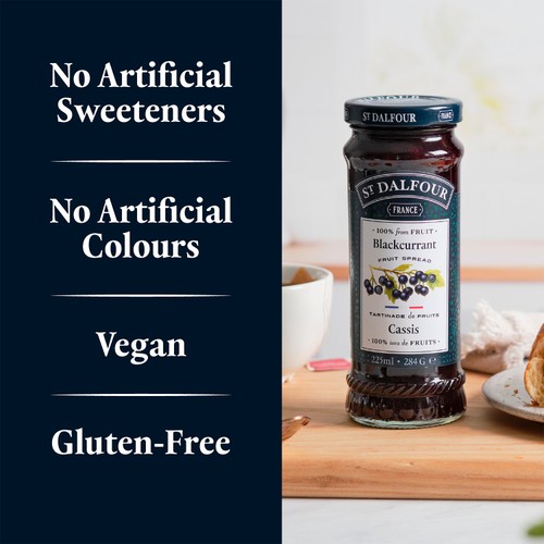 St Dalfour Blackcurrant Fruit Spread