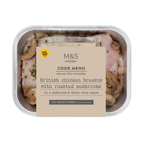 M&S Cook Menu Chicken with Mushroom & White Wine Sauce