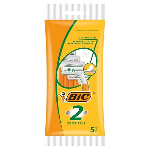 BIC 2 Men's Sensitive Disposable Razors