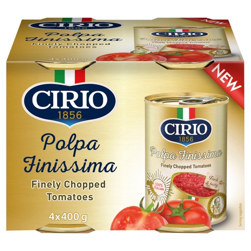 Cirio Polpa Finissima Finely Chopped Italian Tomatoes