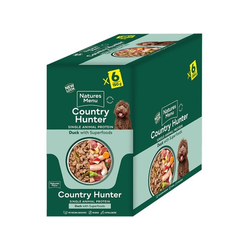 Natures Menu Country Hunter Duck Wet Dog Food Pouches