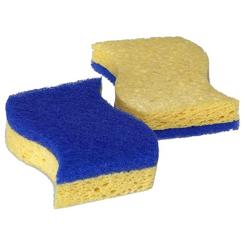 Spontex Non Scratch Sponge Scourers Super Absorbent Kitchen Cleaner