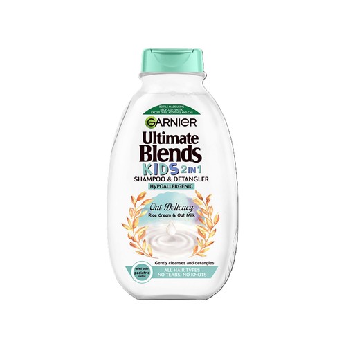 Garnier Ultimate Blends 2-in-1 Kids Oat Milk & Rice Cream No Tears Shampoo