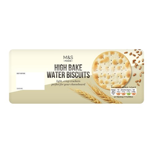 M&S High Bake Water Biscuits