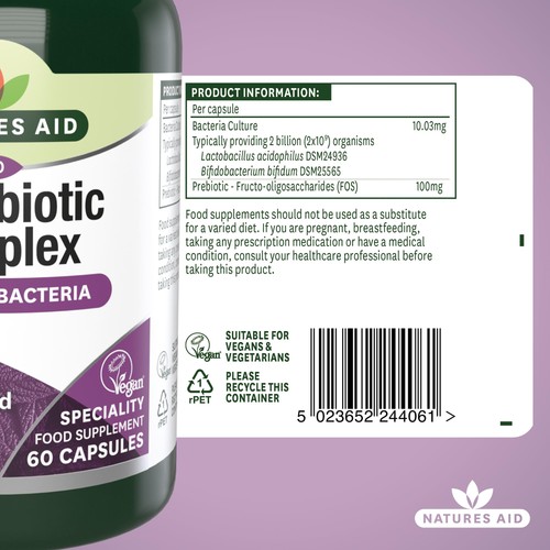 Natures Aid Microbiotic Complex Supplement Capsules