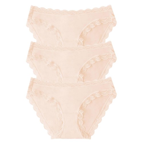 Stripe & Stare The Original Knicker Three Pack, Sand, M