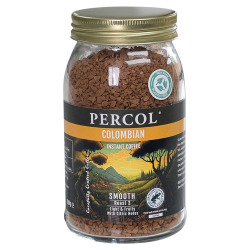 Percol Colombian Instant Coffee, 100g