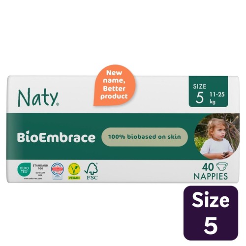 Naty BioEmbrace Big Pack Nappies Size 5 (11-25kg)