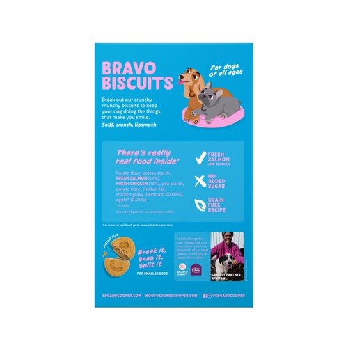 Edgard & Cooper Fresh Dog Treats Biscuits Salmon & Chicken