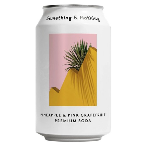 Something & Nothing Pineapple & Pink Grapefruit Premium Soda, 330ml Something & Nothing Pineapple & Pink Grapefruit Premium Soda, 330ml