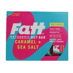 Fatt Caramel + Sea Salt High Fibre Keto Bars