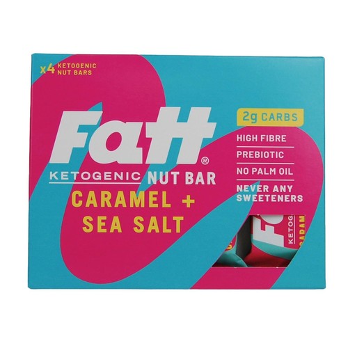 Fatt Caramel + Sea Salt High Fibre Keto Bars