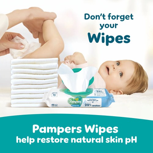 Pampers Baby-Dry Nappy Pants, Size 4 (9-15kg) Essential Pack 