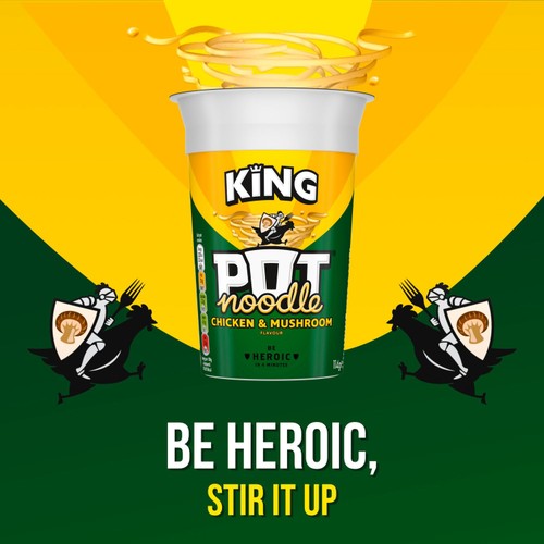 King Pot Noodle Chicken & Mushroom