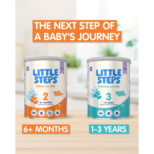 LITTLE STEPS Follow-on Baby Milk Powder Formula 6 mth+ 800 g