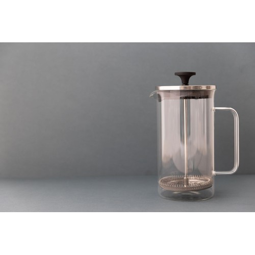 La Cafetiere Glass Cafetiere, 8-Cup, Clear/Black